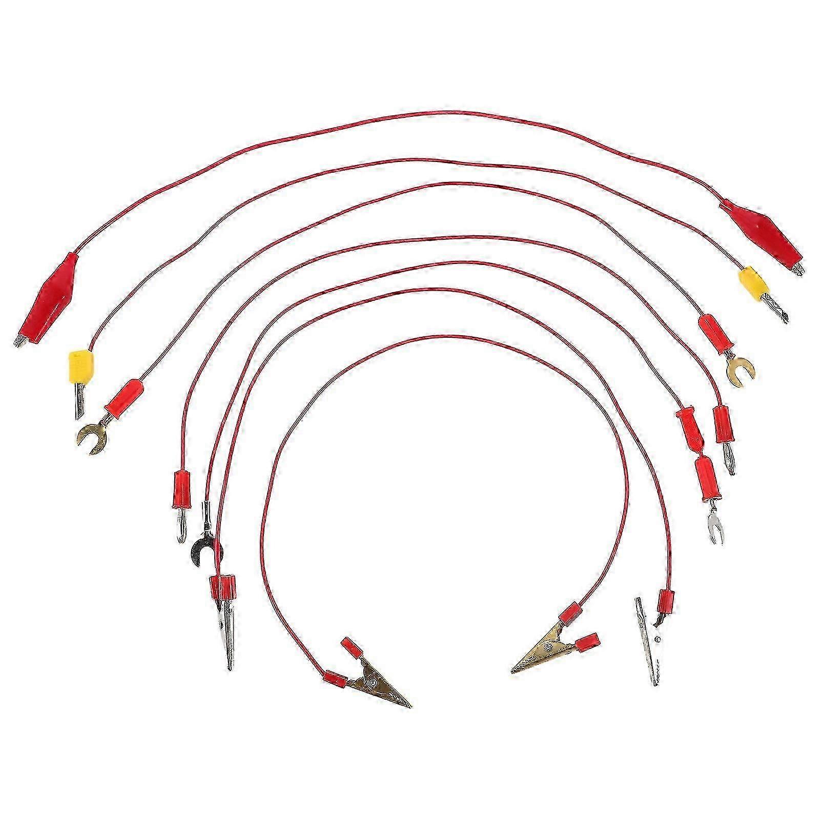7Pcs Physics Lab Circuit Connection Tools, Metal Plastic, Kids Science Kit
