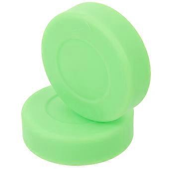 Ishockeypuck PVC øvingspuck for spill 2 deler lettvekts grønt sett