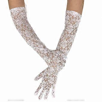 Women's Lace Arm-Length Gloves 50cm Polyester 7 Colour Choices for Weddings Stage Performances Dinners Dances Costume Parties