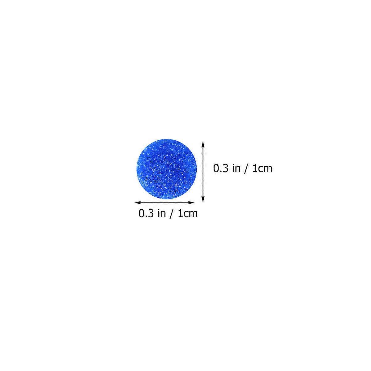 Back Sticky Tape Hook and Loop Round for Hook Sticking 900Pcs Blue