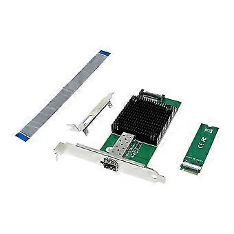 Servernetværkskort M.2 B+M KEY 8-kanals enkeltports 10GbE SFP Ethernet NIC netværkskort til Win10 FreeBSD Linux-system kns