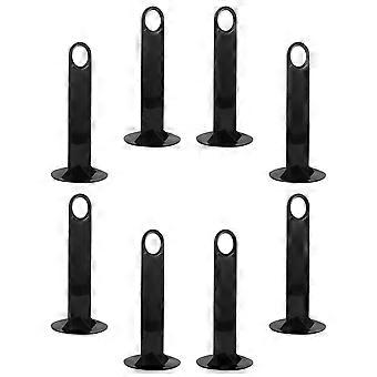 Supports pour cônes de football, porte-cônes d'entraînement, équipement d'entraînement de football, design portable, noir, 21 x 9,3 x 9,3 cm, lot de 8
