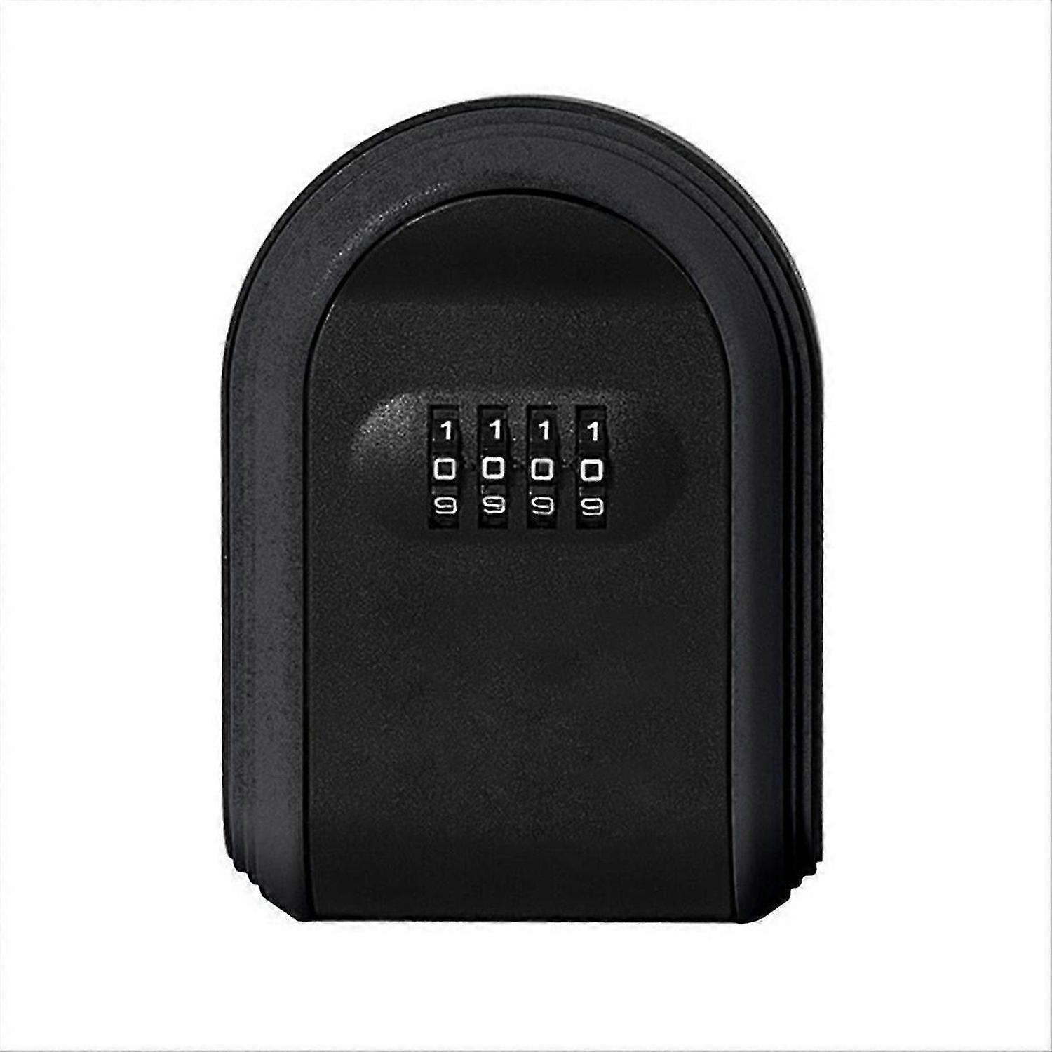 Key Safe Box Weatherproof 4 Digit Combination, Black