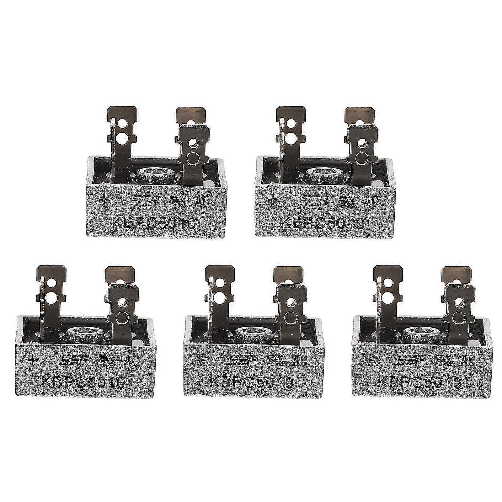 5pcs Replacement Single Phase Rectifier 1000V 50A 4-pin Rectifier Accessory