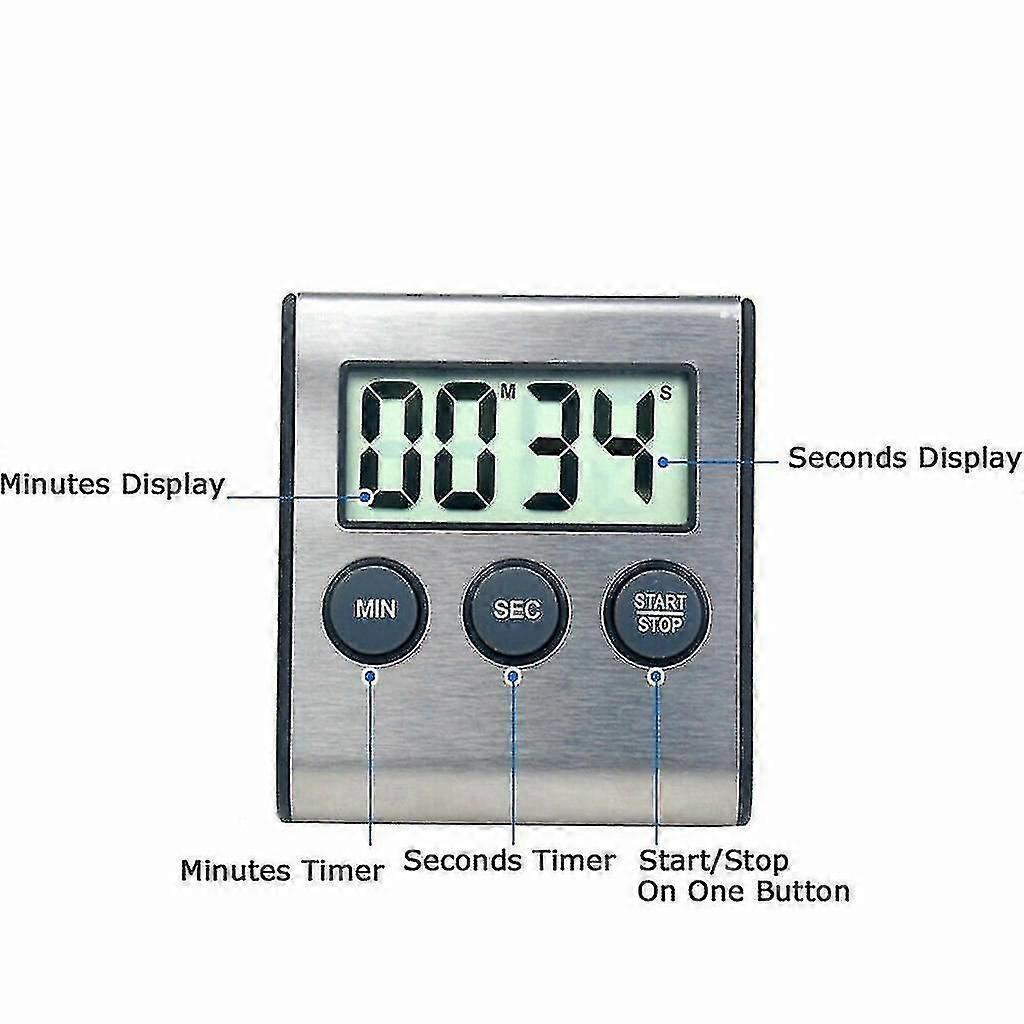 Digital Alarm Clock For Kitchen Appliances Timer 24 Hour Timer