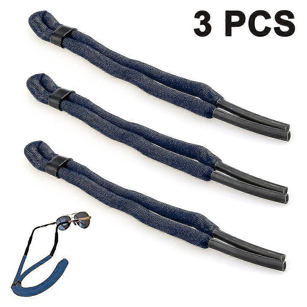 3 Pcs Floating Sunglass Strap Pack Glasses Float Eyewear Retainer,blue