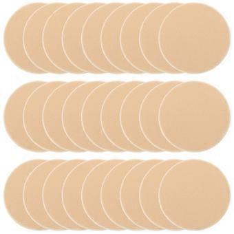 25er Pack Runde Weiches Make-up Schönheit Auge Gesicht Foundation Blender Gesichtsbehandlung Glatte Puder Quaste Kosmetik Rouge