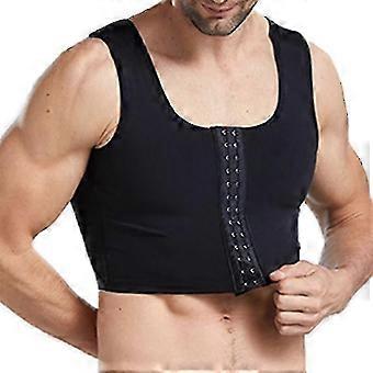 Heren Gynaecomastie Compressie Vest - Afslankende Borst Shaper, Houdingsondersteuning & Maagcontrole