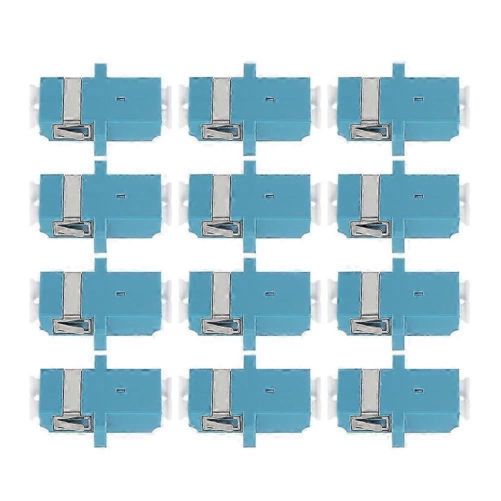 Fiber Optic Adapter Coupler for Connecting 12Pcs Blue PP Material