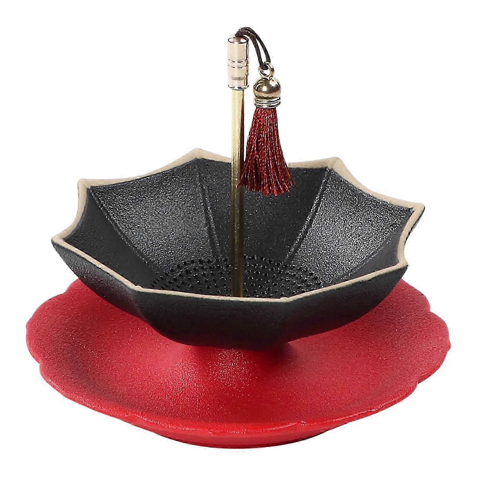 Umbrella Shape Ceramic Tea Strainer, Multipurpose Tea Infuser for Dining Room,