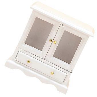 Miniature Doll House Furniture Wooden Bookshelf for Decoration 3Pcs Set