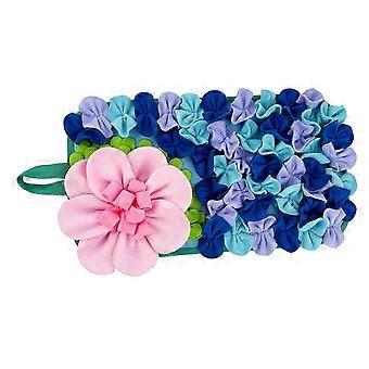 Mehrzweck-Aktivitätspad für Kleintiere Flower Design Fütterungsspielzeug fördert langsames Essen Sicheres kaufestes Zubehör Mehrfarbig