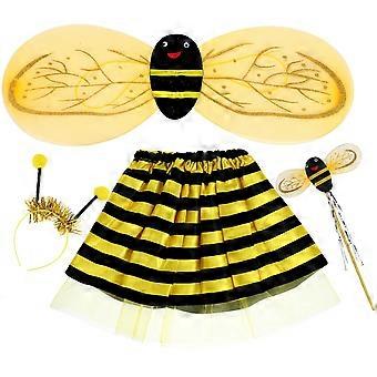 Bee Performing Costumes Bee Girl Skirt Bee Wing Performing Suits Bee Cosplay Costumes