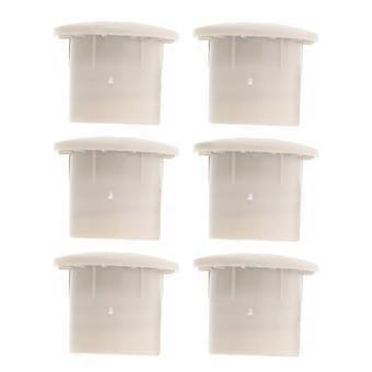 6pcs Screw Caps For Kids Slide Plastic Replacement Nut Cover Accessories For Children Play Equipment Safe Fixing Toddler Outdoor Playground Grey