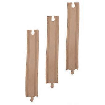 3Pcs Bulk Track Props Wooden Turning Path Assembled Track Train Toy Accessories