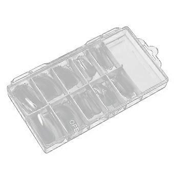 Nail Art Extended Mold Tips for Nail Extension 100Pcs Transparent Finger Tools
