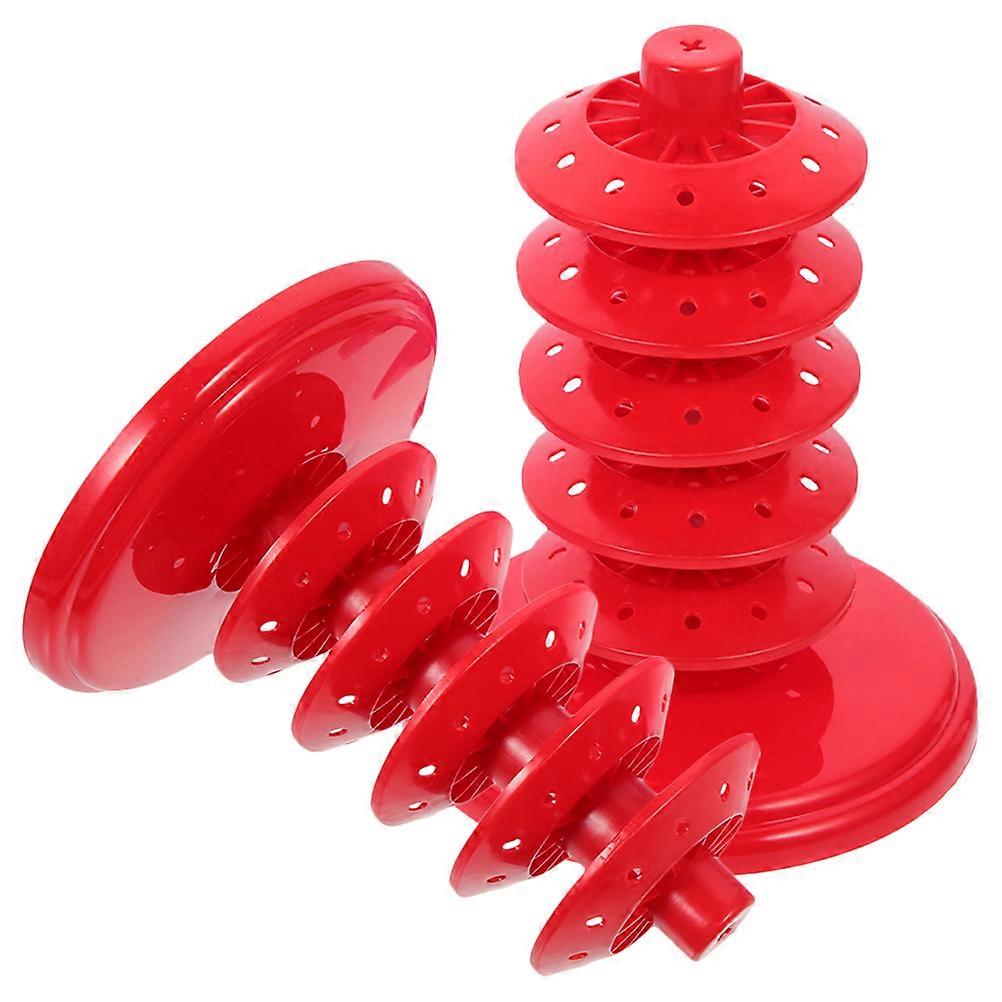 Adjustable Lollipop Stand for Desktop Use 2Pcs Red PP Material