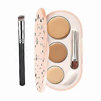 Tri Color Full Coverage Concealer for Dark Circles with Natural Finish and MultiColor Correction