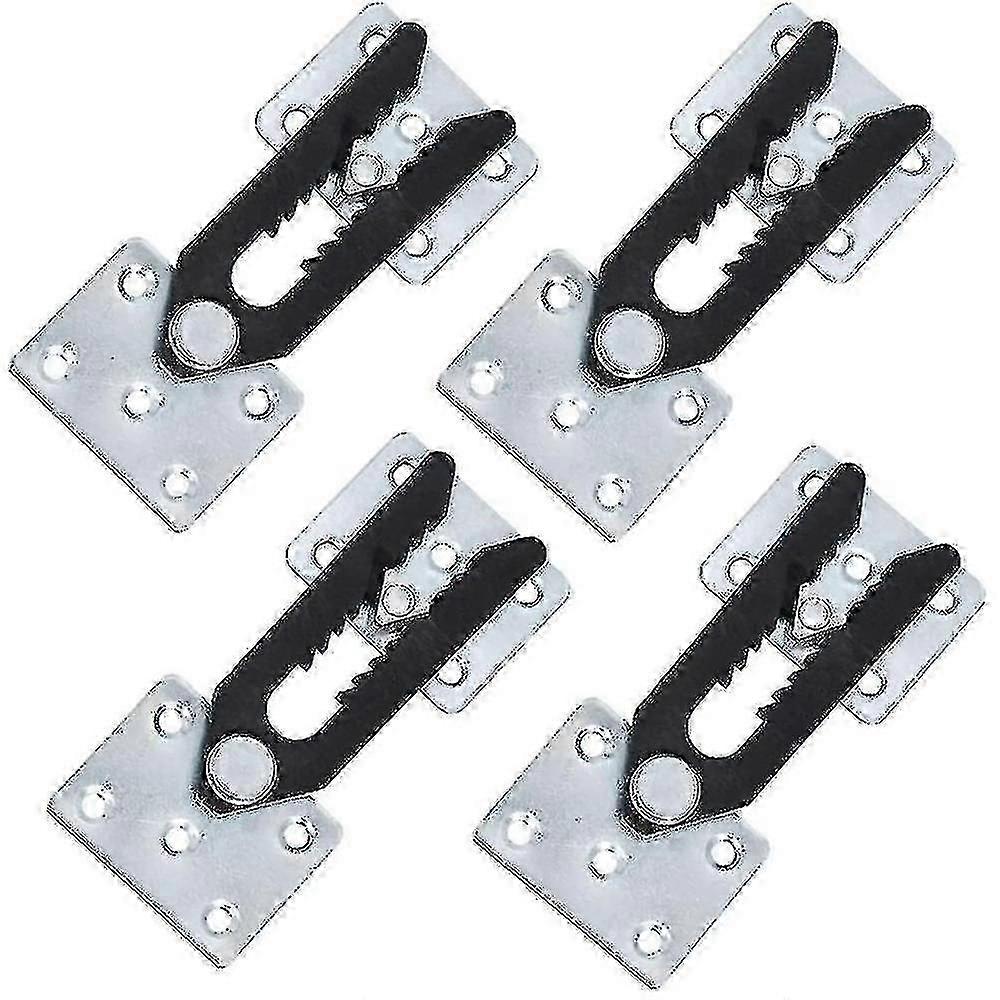 Sectional couch connector for modular sofas, 4pcs metal alligator style