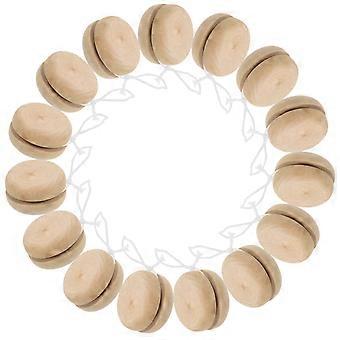 15 stuks Hand Schilderen Yo-Yo Ballen Houten Yo-Yo Ballen Kinderen DIY Speelgoed DIY Accessoire