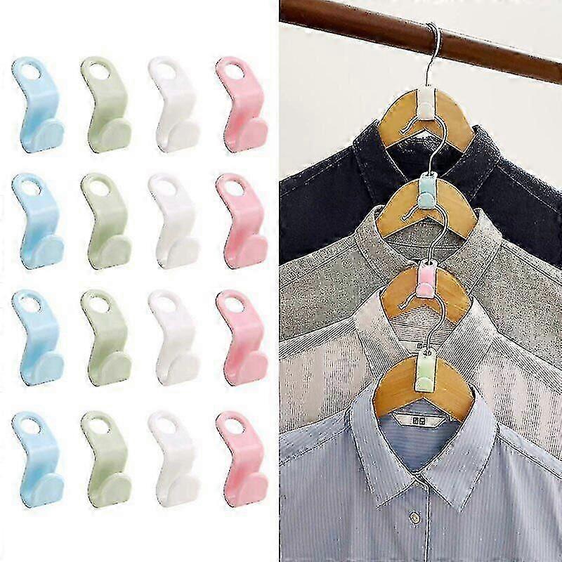 Hanger Hooks Space Saving Hanger Connection Hooks Stackable Garment Organizer Space Saving Clips