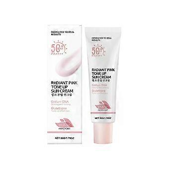 Pink Tone Up Sun Cream 50ml, SPF/SPF 50+PA++++, Pink Tone-up Sun Protection, Pink Moisturiser, Luminous and Brightening Sun Protection, Sun Protection