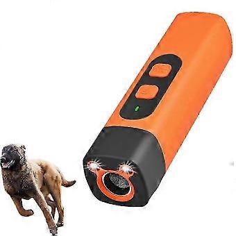 Ultrasonic Dog Bark Deterrent Device with 3 Modes, Built-in LED, 90-Day Battery, for Dog Training and Night Walks