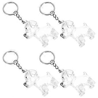 Pet Hair Storage Box for Memorial Transparent Capsule 4Pcs
