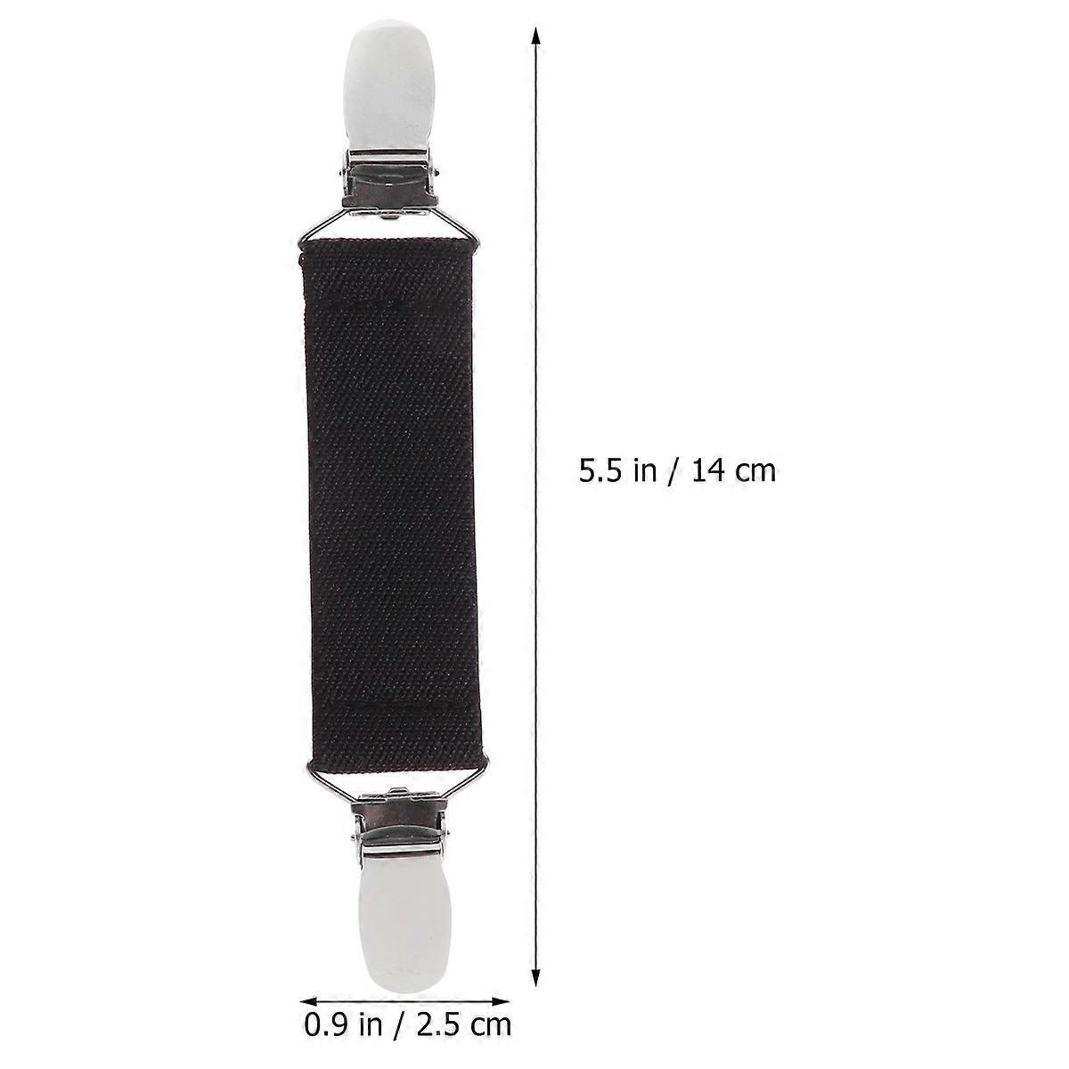 Black Bed Sheet Fixed Buckle for Secure Anti-Slip Function with 4Pcs Clips