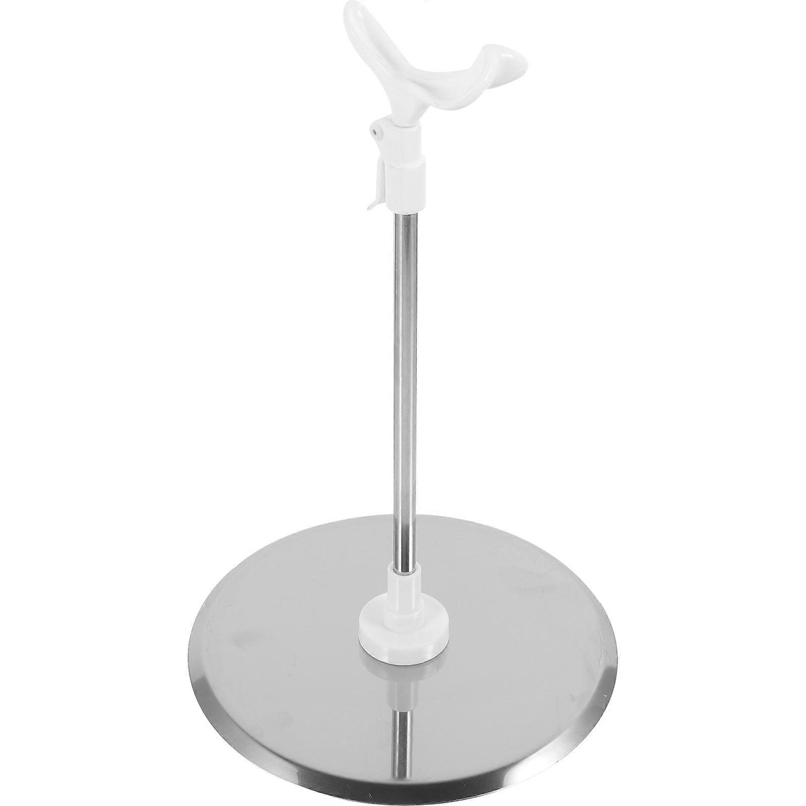 Silver Doll Support Frame Doll Stand for Storage 2Pcs