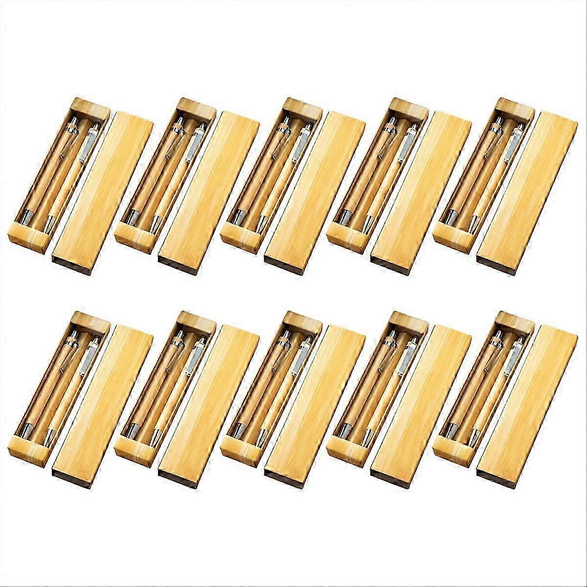 10set Bamboo Multifunctional Touch Pen & Ballpoint Pen