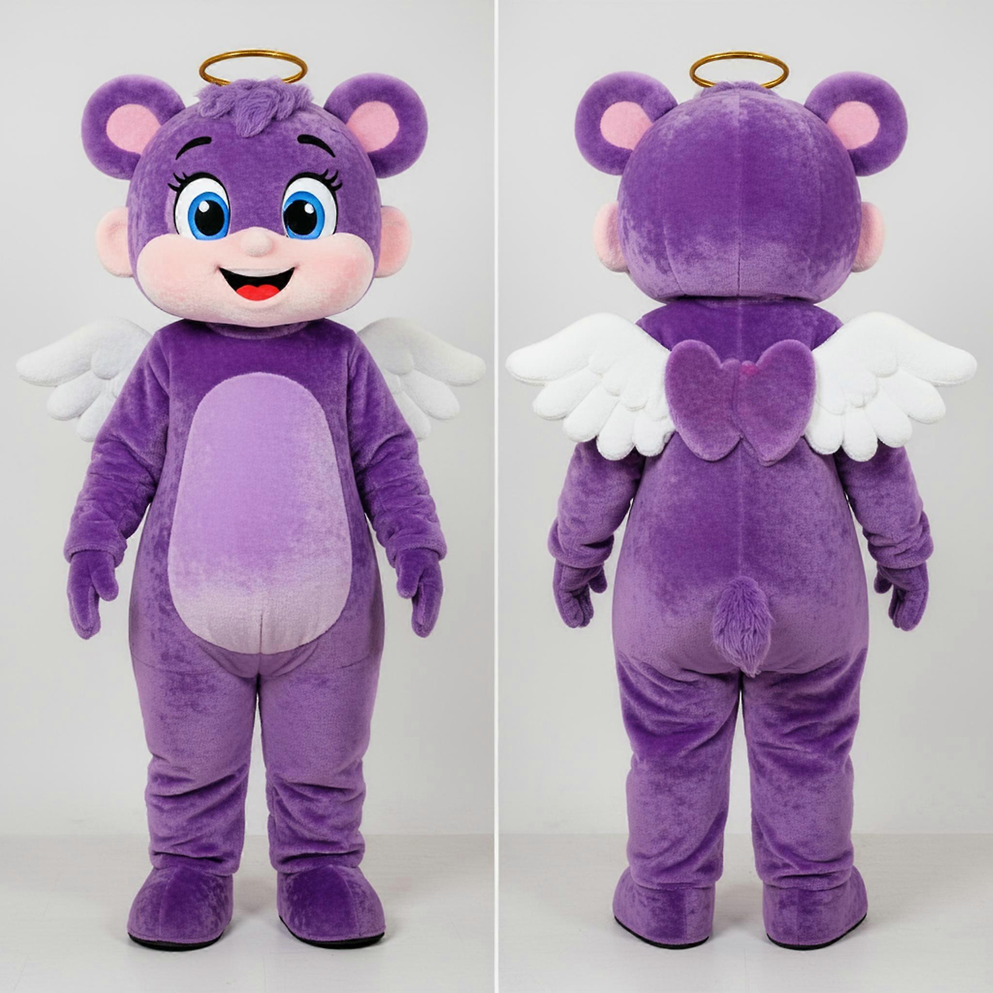 MASTICOT Purple Plush Cupid Mascot