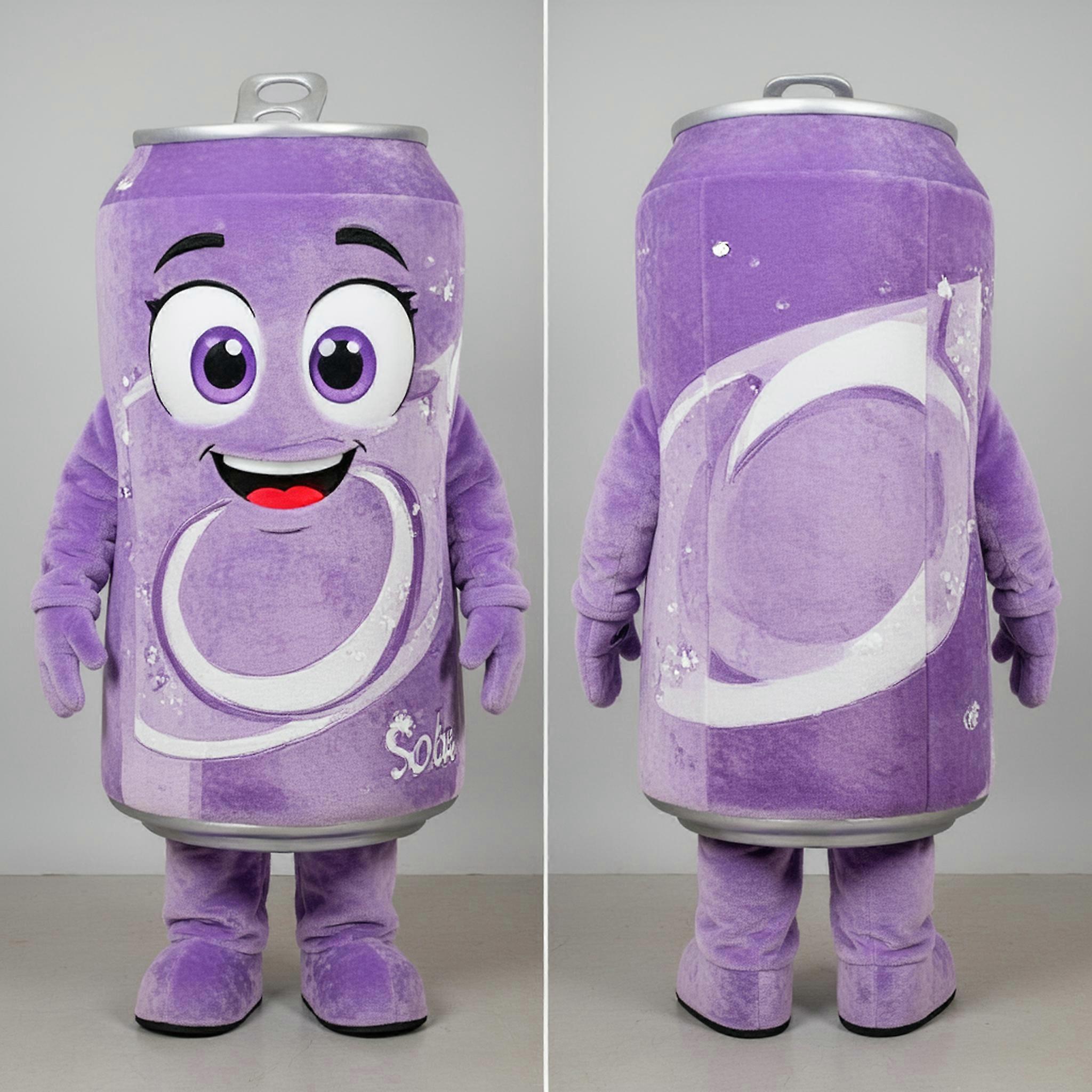 MASTICOT Lavender Plush Soda Can Mascot