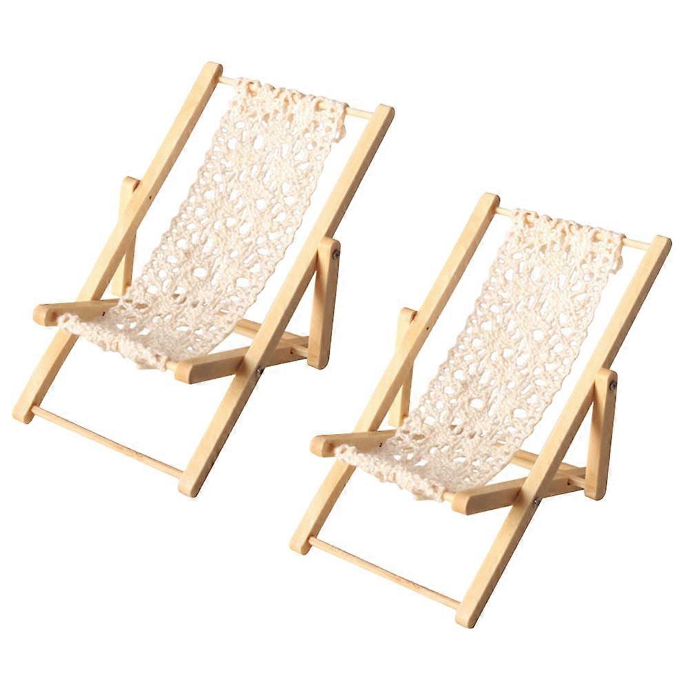 Miniatur-Strandstuhlmodell, 2-teiliges Set
