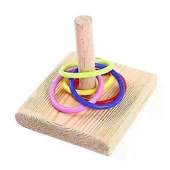 Educatieve houten ring voor vogels