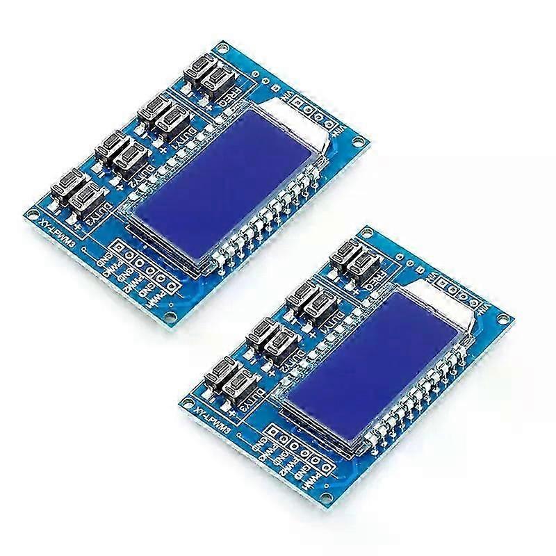 2Pcs 3 Channel PWM Pulse Generator Adjustable Frequency Square Wave Rectangular Wave Signal Generator Module