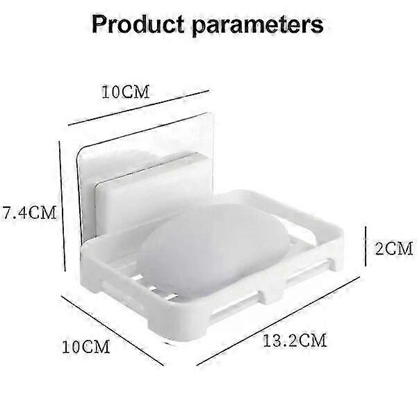 Soap Dish, Thickened Rustproof, with Hook, Bathroom Kitchen Storage Soap Holder