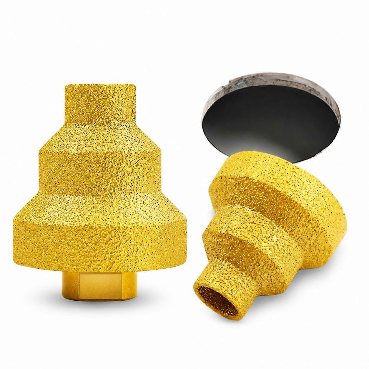 20-50mm Soldering Step Drill Diamond Chamfer Cutter Angle Grinder Hole Saw Tile Stone Marble