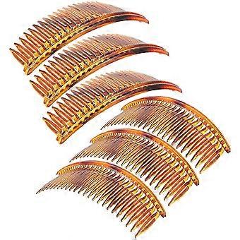 6Pcs Hair Side Combs Women Plastic Hair Styling Side Combs for Wedding Birthday Black