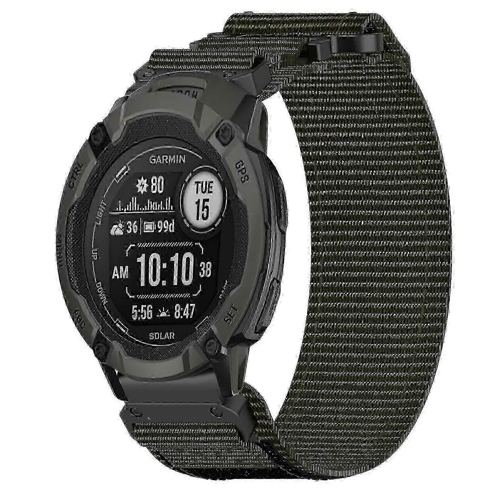 22mm Nylon Replacement Strap Band Compatible with Garmin Instinct 2 Watch