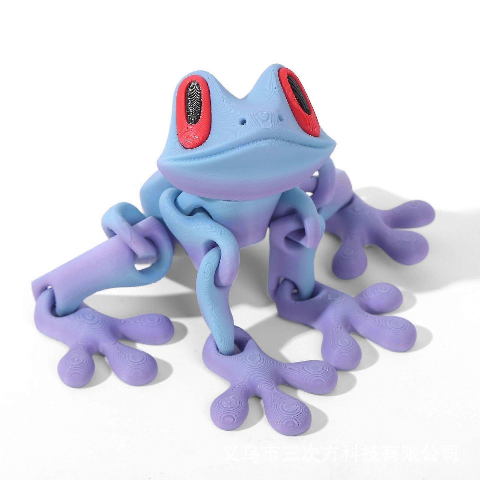 Poseable 3D Printed Frog Fridge Magnet