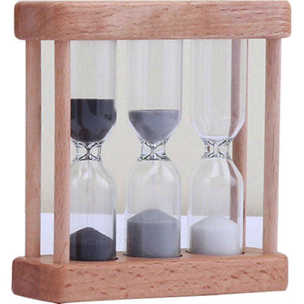 Wooden Sand Timer  Hourglass Timer Mini Hourglass Clock (2pcs, multicolor)