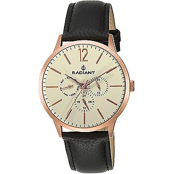 Radiant new British Quartz Analog Man Watch with RA415605 Cowskin Bracelet