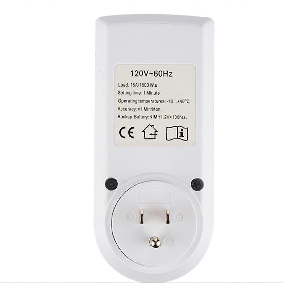 Plug-in 24h Digital Electronic Timer Switch Socket Automation Programmable