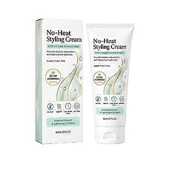No-Heating Anti-Frizz Hair Cream, Nourishing Anti-Static Smooth Hair Treatment, Penetrating Formula For Dry Damaged Hair, Home Hair Care