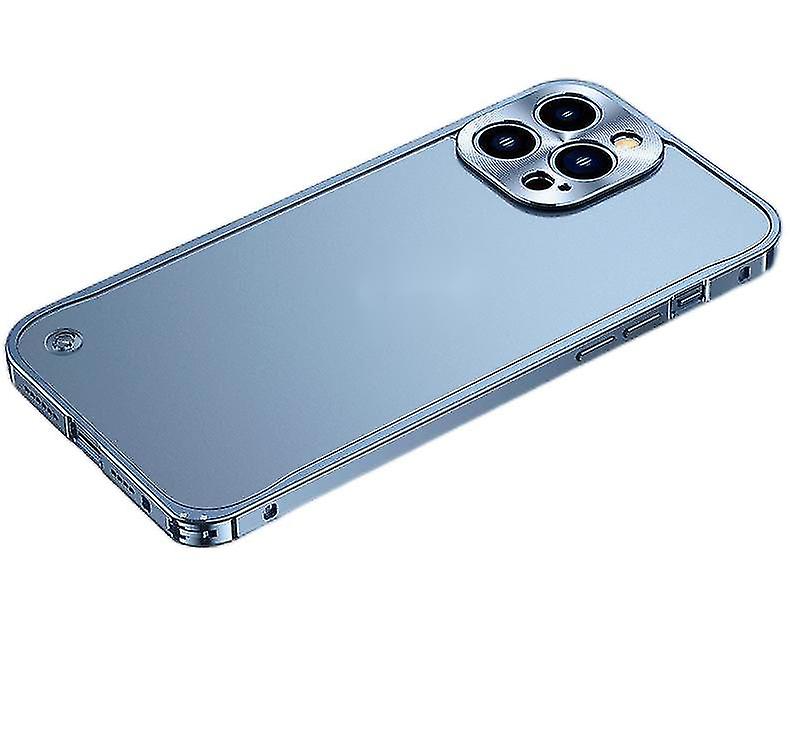 Luxury Metaltranslucen Case Frame Lens Protection For Iphone 13 Series Aluminum Phone Case Matte Translucent Back Cover