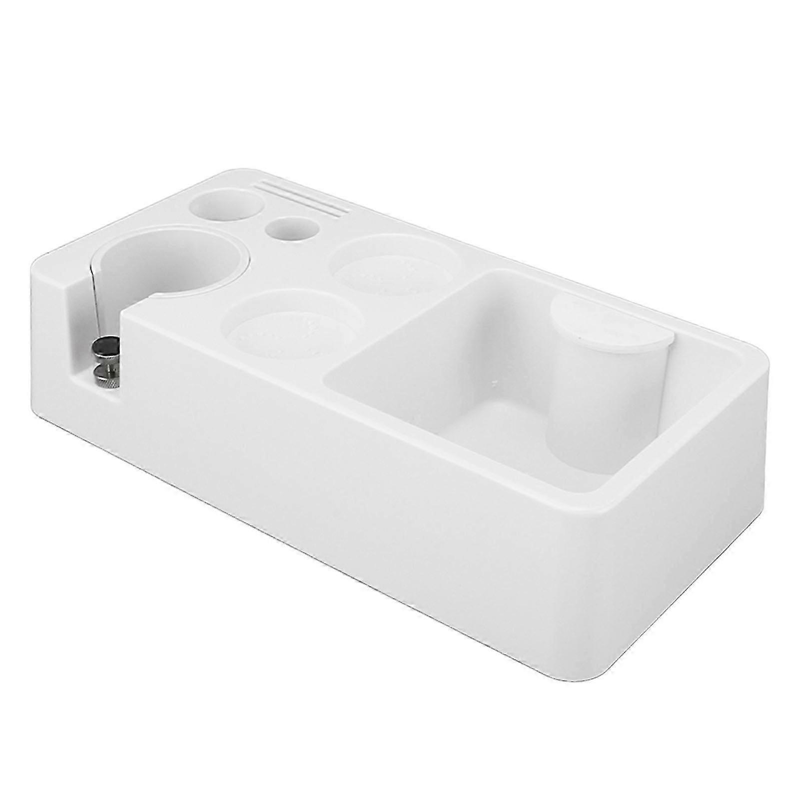 White Ergonomic Espresso Distribution & Tamp Station
