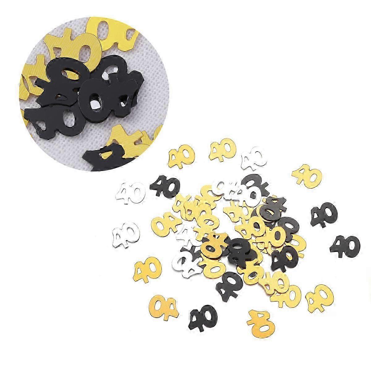 Party Confetti Number Sequins compatible with Decoration 1200Pcs Assorted