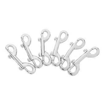 Stainless Steel Double Ended Pet Snap Hooks, 6-Pack for Walking and Training_lyu