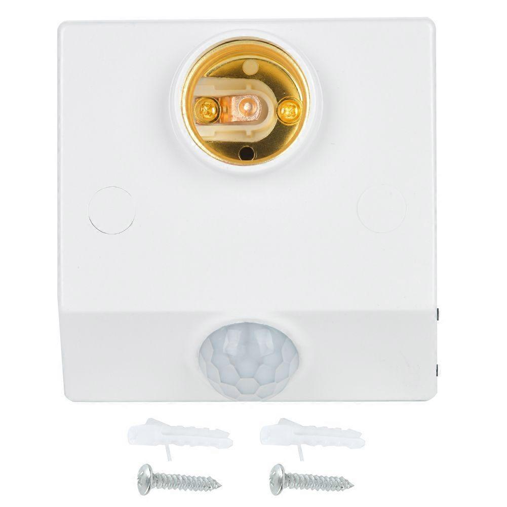 Infrared Sensor Motion Switch Adjustable E27 Light Socket for LED Bulb Appliances YEMAA